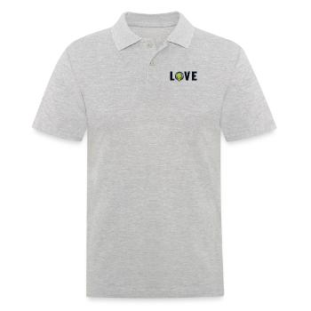 Alien Love Außerirdischer Ufo Conspiration Alien - Polo Homme - gris chiné - Devant - Kai (181cm)