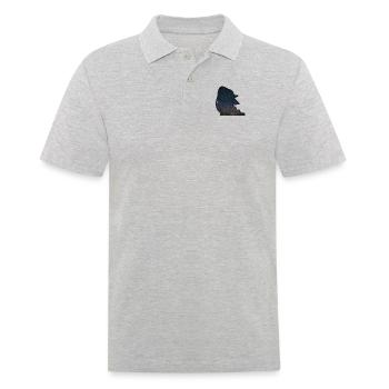 mâle ami à quatre pattes Wauwau propriétaire de chien chien yoga - Polo Homme - gris chiné - Devant - Kai (181cm)