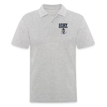 Stay Grounded Elektrotechniker Elektroniker - Männer Poloshirt - Grau meliert - Vorne - Kai (181cm)