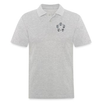 Measure Cut Swear Repeat Carpenter Wood Technician - Men's Polo Shirt - heather grey - Front - Kai (181cm)