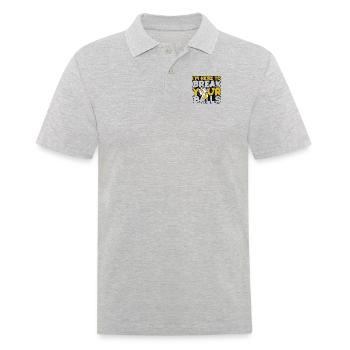 I'm Here To Break Your Balls Pool Table - Men's Polo Shirt - heather grey - Front - Kai (181cm)