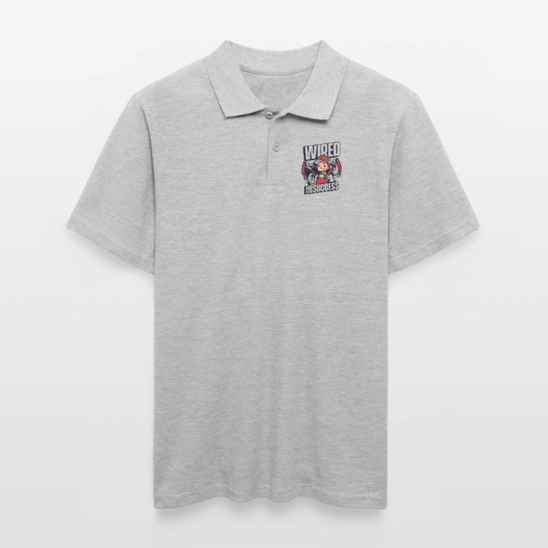 Wired For Success Electronics Technician Electrical Engineer Men's Polo Shirt