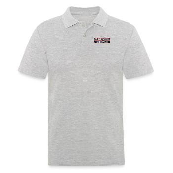 Say It After Me Yes Coach Fußball Goal Keeper - Männer Poloshirt - Grau meliert - Vorne - Kai (181cm)