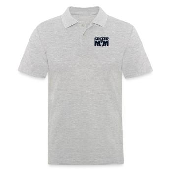 Soccer Mom Futbol Fußball Goal Keeper Trainer - Männer Poloshirt - Grau meliert - Vorne - Kai (181cm)