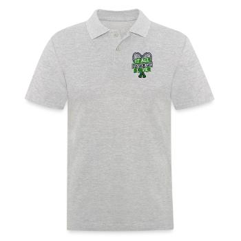It All Starts With Love Racket - Men's Polo Shirt - heather grey - Front - Kai (181cm)
