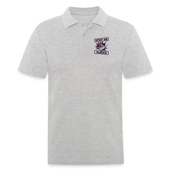 Keep On Pushin Skatepark Skatergirl Skaterboy - Men's Polo Shirt - heather grey - Front - Kai (181cm)