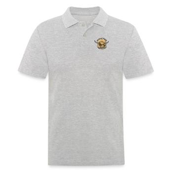 Zotteliges Haar kümmert sich nicht um Highland Cow Züchter - Männer Poloshirt - Grau meliert - Vorne - Kai (181cm)