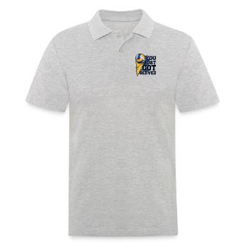 Vous venez d’être servi Joueur de volley-ball Volley-ball - Polo Homme - gris chiné - Devant - Kai (181cm)