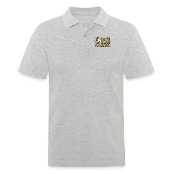 Live Love Volleyball Joueur de volley-ball Volley-ball - Polo Homme - gris chiné - Devant - Kai (181cm)