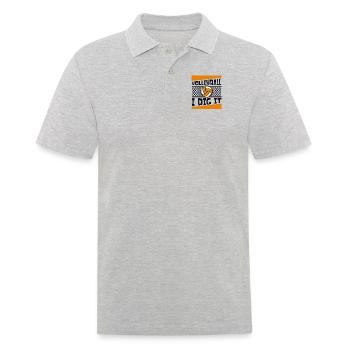 Volley-ball I Dig It Joueur de volley-ball Volley-ball - Polo Homme - gris chiné - Devant - Kai (181cm)