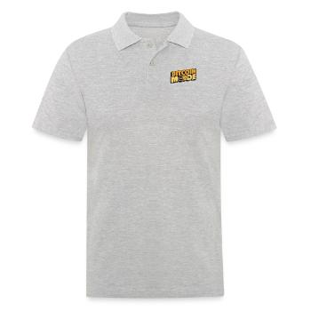 Mode Bitcoin Sur Blockchain Crypto Crypto - Polo Homme - gris chiné - Devant - Kai (181cm)