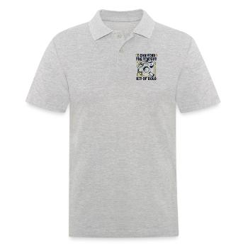 Je peux trouver le plus petit morceau de prospection d’or - Polo Homme - gris chiné - Devant - Kai (181cm)