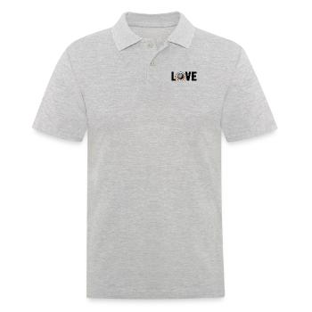 Love Prospecting Miner Placer Mining Prospector - Men's Polo Shirt - heather grey - Front - Kai (181cm)