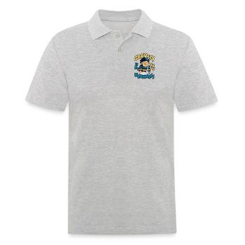 La gravité est ma seule faiblesse Os du doigt cassé - Polo Homme - gris chiné - Devant - Kai (181cm)