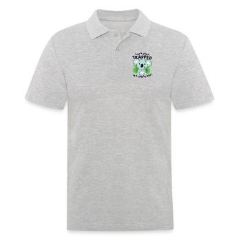 I'm A Koala Trapped In A Human Body Koalabear - Men's Polo Shirt - heather grey - Front - Kai (181cm)