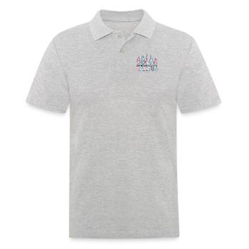 Sorting Seashells Is My Cardio Bivalvia Seashell - Men's Polo Shirt - heather grey - Front - Kai (181cm)