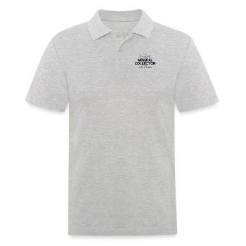 Mineraliensammler aus Leidenschaft Geologe Mineral - Männer Poloshirt - Grau meliert - Vorne - Kai (181cm)