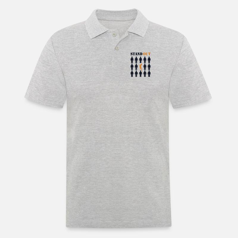 Herausragender Eidechsen-Gekkota-Schopfgecko-Experte - Männer Poloshirt - Grau meliert