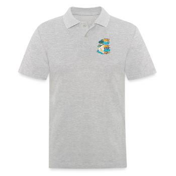 Ich kann kein Glück kaufen, aber eine Kreuzfahrt mit einem Trinkpaket - Männer Poloshirt - Grau meliert - Vorne - Kai (181cm)