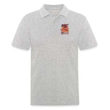 Das Leben leben, eine Kreuzfahrt nach der anderen Kreuzfahrtschiff - Männer Poloshirt - Grau meliert - Vorne - Kai (181cm)