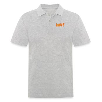 Gouda Love Queso Cheesemonger Maker Lover Gouda - Men's Polo Shirt - heather grey - Front - Kai (181cm)