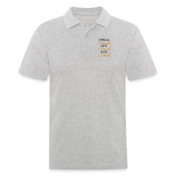 Gouda Love Queso Cheesemonger Maker Lover Gouda - Men's Polo Shirt - heather grey - Front - Kai (181cm)