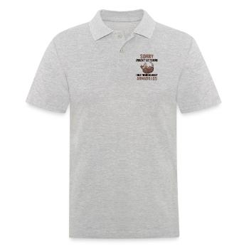 Dachte an Armadillos Pink Fairy - Männer Poloshirt - Grau meliert - Vorne - Kai (181cm)