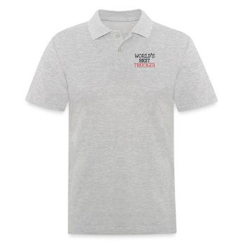 Der beste Trucker der Welt Trucker Legends Truckie - Männer Poloshirt - Grau meliert - Vorne - Kai (181cm)