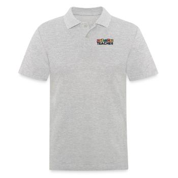 Dyslexia Teacher Apraxia Dyslexia Therapist - Men's Polo Shirt - heather grey - Front - Kai (181cm)