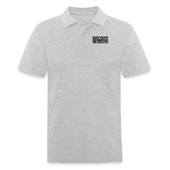 Les dyslexiques sont : caca de poitrine, dyslexie, apraxie - Polo Homme - gris chiné - Devant - Kai (181cm)
