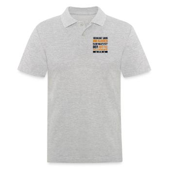Verbeugt Euch Ihr Narren Officier de police - Polo Homme - gris chiné - Devant - Kai (181cm)