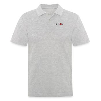 Cruising Vacation Heartbeat Cruise Ship Cruise - Men's Polo Shirt - heather grey - Front - Kai (181cm)