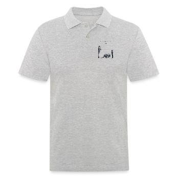 Gürteltier Chinesisches Hanzi Rosa Feen-Chlamyphoridae - Männer Poloshirt - Grau meliert - Vorne - Kai (181cm)