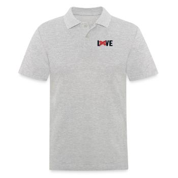Love Mouth Harp Harmonist Harmonicist - Men's Polo Shirt - heather grey - Front - Kai (181cm)