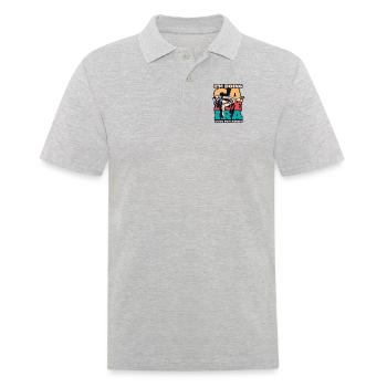 Faire de la Capoeira Pour Des Coups De Pied Capoeirista Ginga Danse - Polo Homme - gris chiné - Devant - Kai (181cm)
