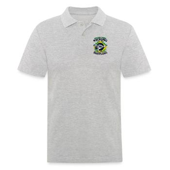 Der Tag, an dem ich aufhöre, den Ginga Capoeirista Tanz zu kicken - Männer Poloshirt - Grau meliert - Vorne - Kai (181cm)