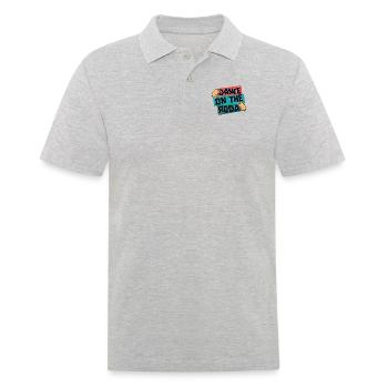 Tanz auf der Roda Capoeirista Ginga Tanz Capoeira - Männer Poloshirt - Grau meliert - Vorne - Kai (181cm)