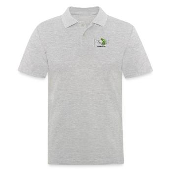 Michel-Ange Création d’Adam Chameleon Panther - Polo Homme - gris chiné - Devant - Kai (181cm)