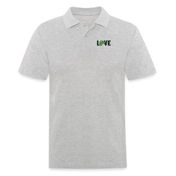 Panthère d’amour voilée Chamaeleonidae amant caméléon - Polo Homme - gris chiné - Devant - Kai (181cm)