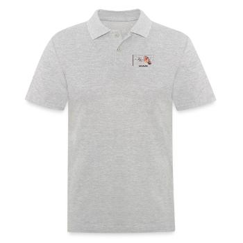 Michel-Ange Création d’Adam Beavers North - Polo Homme - gris chiné - Devant - Kai (181cm)