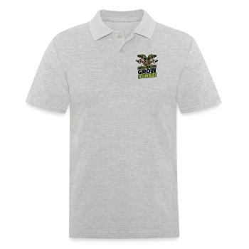Restez calme et cultivez des pots de bonsaï Penjing - Polo Homme - gris chiné - Devant - Kai (181cm)