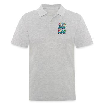 J’ai un plan de retraite qui appelle un professionnel - Polo Homme - gris chiné - Devant - Kai (181cm)
