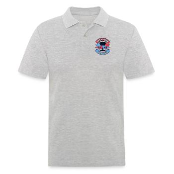 Let's Toss Bitches Boards Sitzsack Spiel Cornhole - Männer Poloshirt - Grau meliert - Vorne - Kai (181cm)