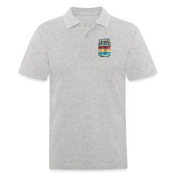 Bingo Addict Caller Daubers Bingo Professionnel - Polo Homme - gris chiné - Devant - Kai (181cm)