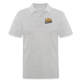 Cornaholic Spielbretter Sitzsack Professional - Männer Poloshirt - Grau meliert - Vorne - Kai (181cm)