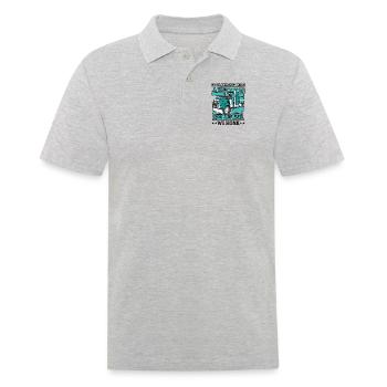 Quand un gamin fait signe de la main, nous klaxonnons Trucker Legends Lover - Polo Homme - gris chiné - Devant - Kai (181cm)
