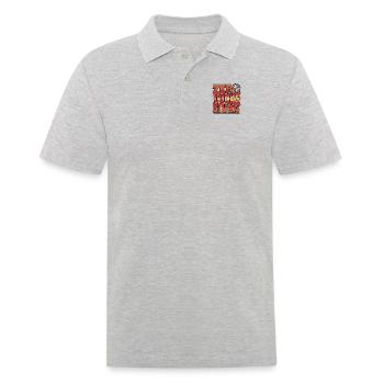 Zero Ducks Given Game Prisonball Teamplayer - Männer Poloshirt - Grau meliert - Vorne - Kai (181cm)