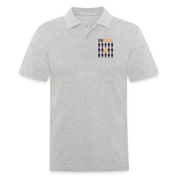 Bleiben Sie besonders Pilosa Folivora Braunkehlliebhaber - Männer Poloshirt - Grau meliert - Vorne - Kai (181cm)