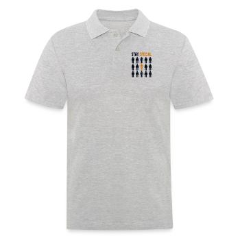 Stay Special Sarbacane Great Highland Player - Polo Homme - gris chiné - Devant - Kai (181cm)
