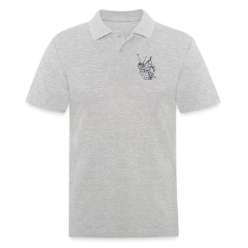 Désolé, j’ai pris des leçons de cornemuse Blowpipe Player - Polo Homme - gris chiné - Devant - Kai (181cm)